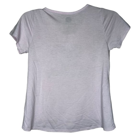 I Love Musical.ly Light Pink Hi Low Top Heart Girls Graphic Tee Youth Size XL - Picture 5 of 8